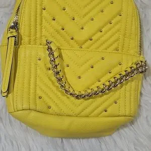 Victoria’s Secret Yellow Quilted Backpack Victoria main image 3
